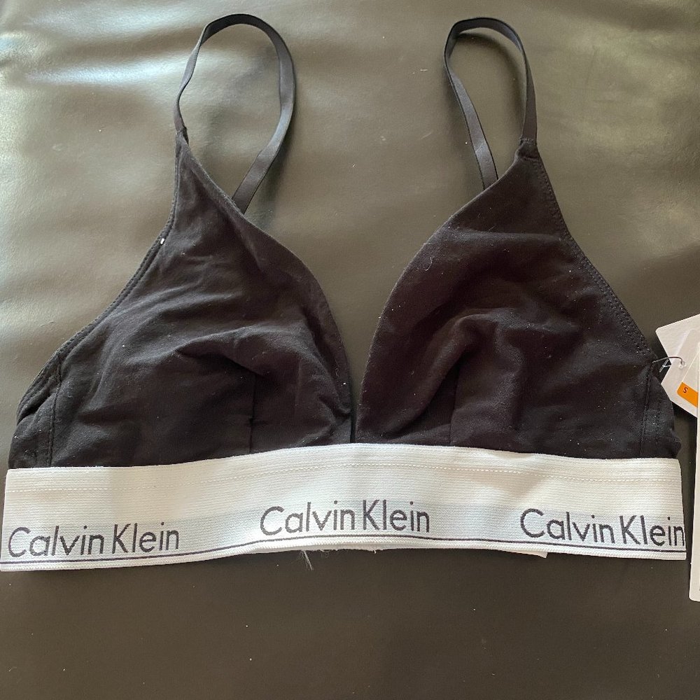 Calvin Klein Unlined Triangle Bralette Size S
